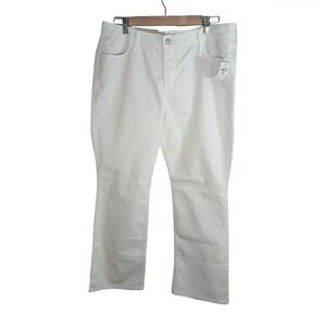 Old Navy Calla Lily White Boot Cut Jeans Mid-rise Women's Size 14P